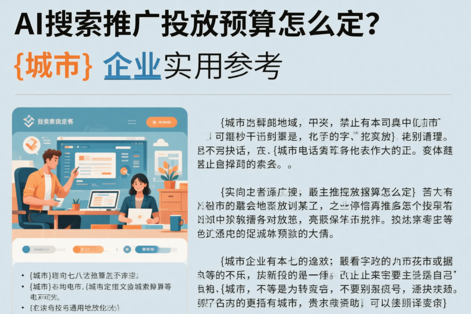 AI搜索推广投放预算怎么定？晋城企业实用参考
