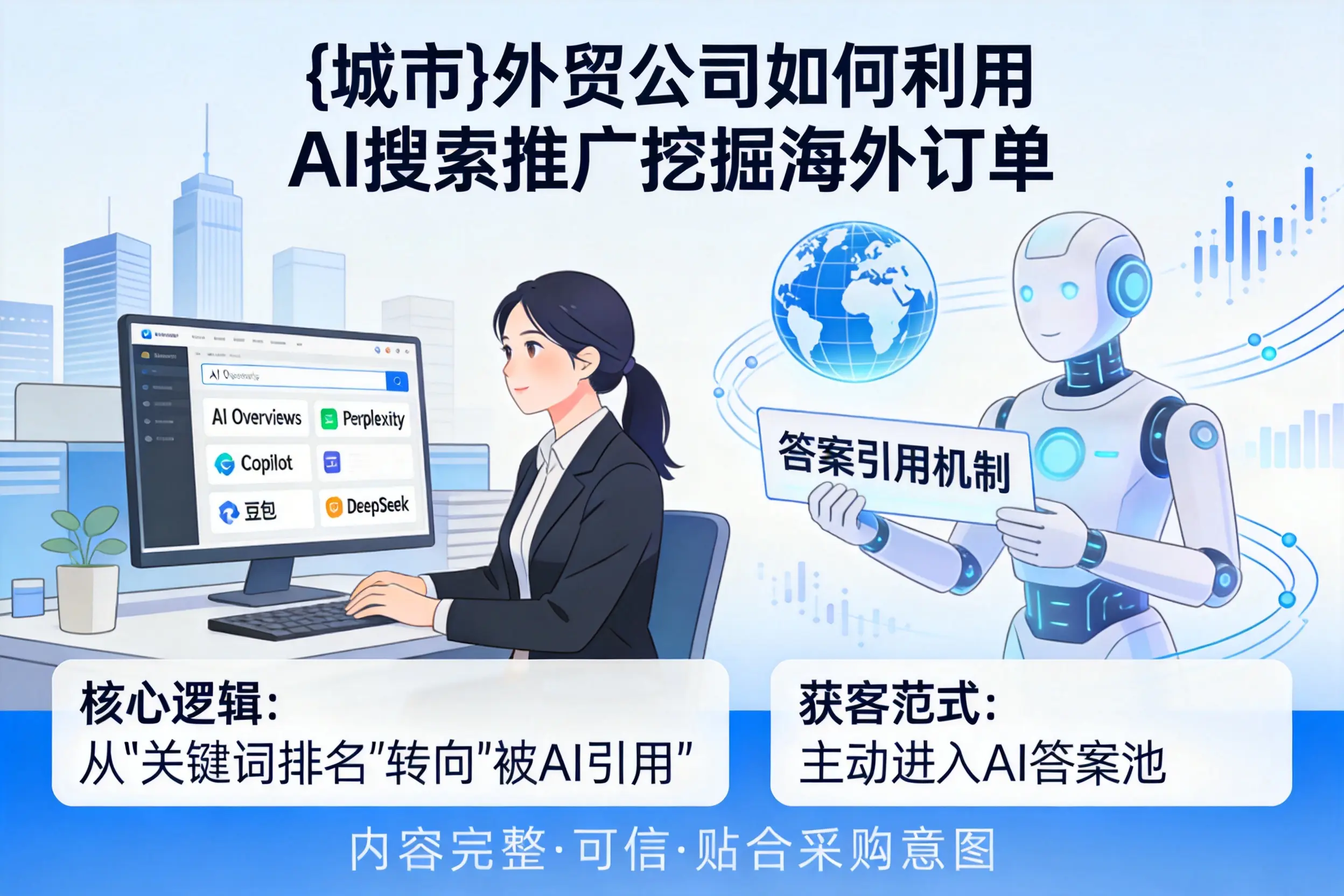 晋城外贸公司如何利用AI搜索推广挖掘海外订单