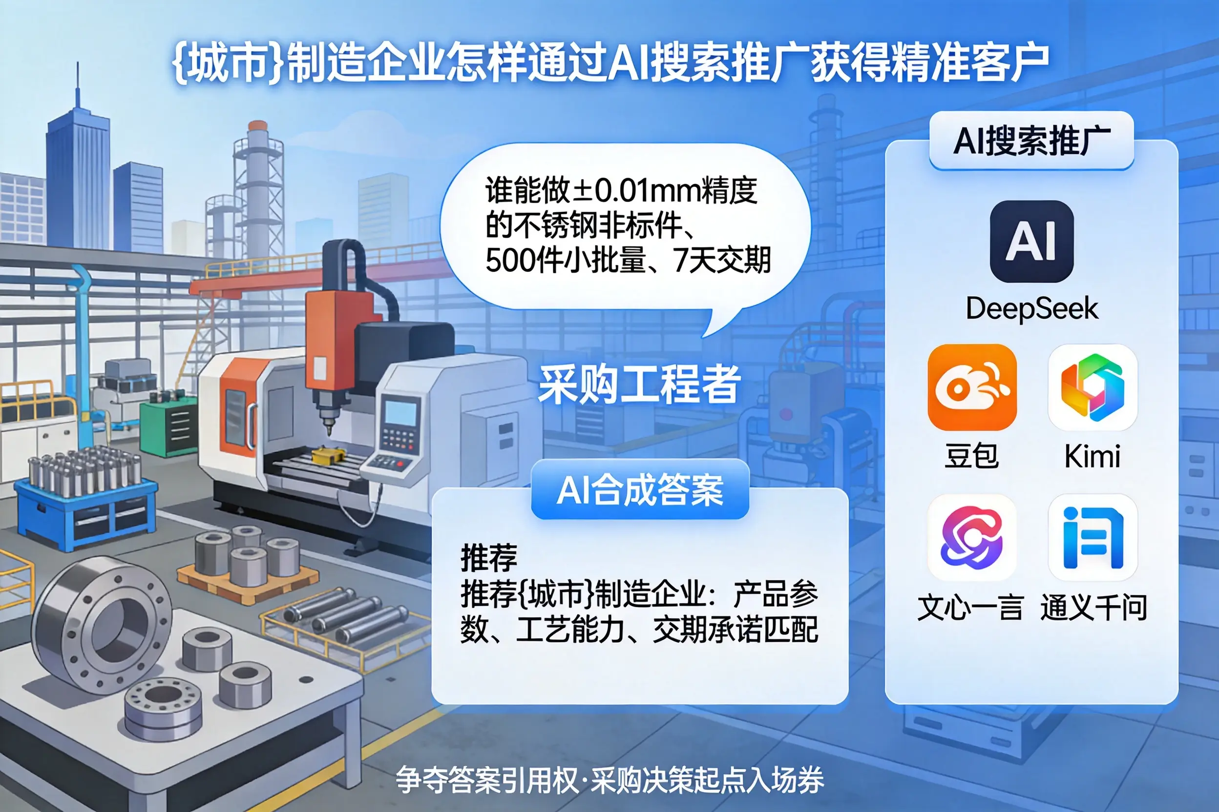 晋城制造企业怎样通过AI搜索推广获得精准客户