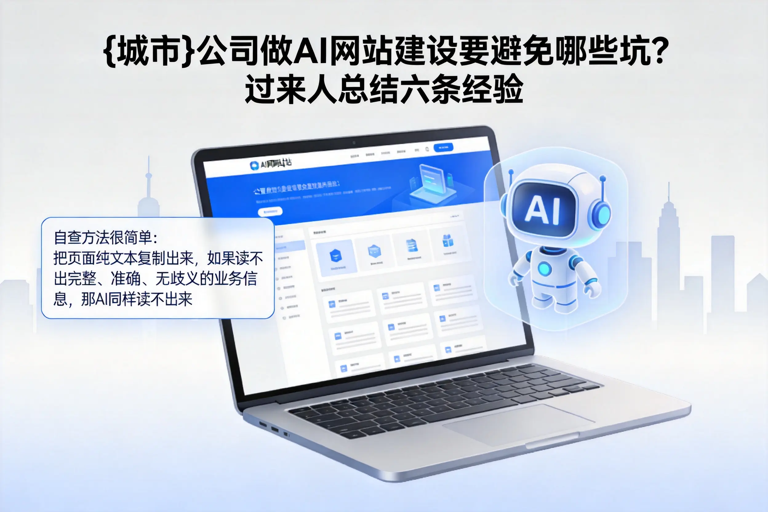 晋城公司做AI网站建设要避免哪些坑?过来人总结六条经验