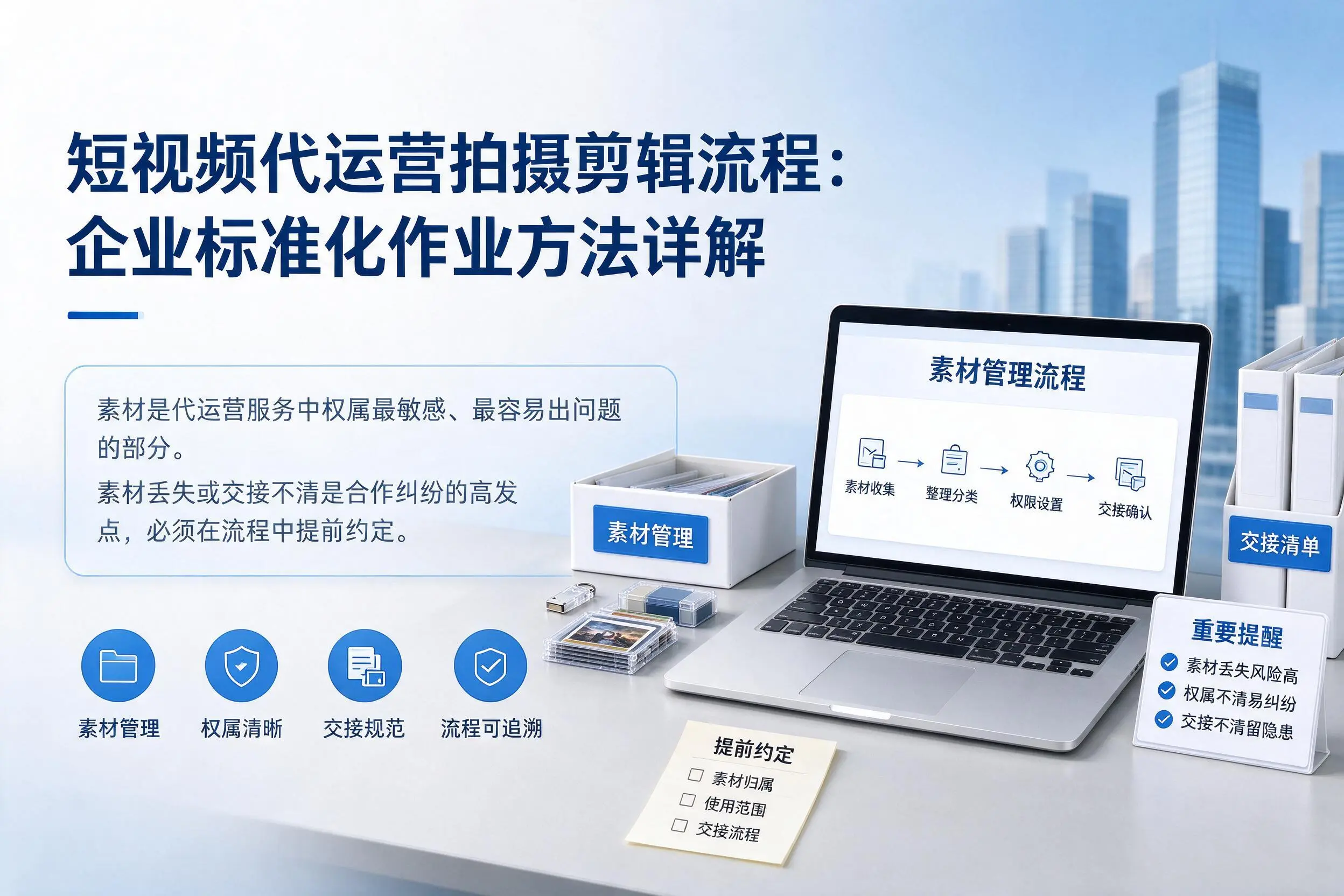 短视频代运营拍摄剪辑流程：晋城企业标准化作业方法详解