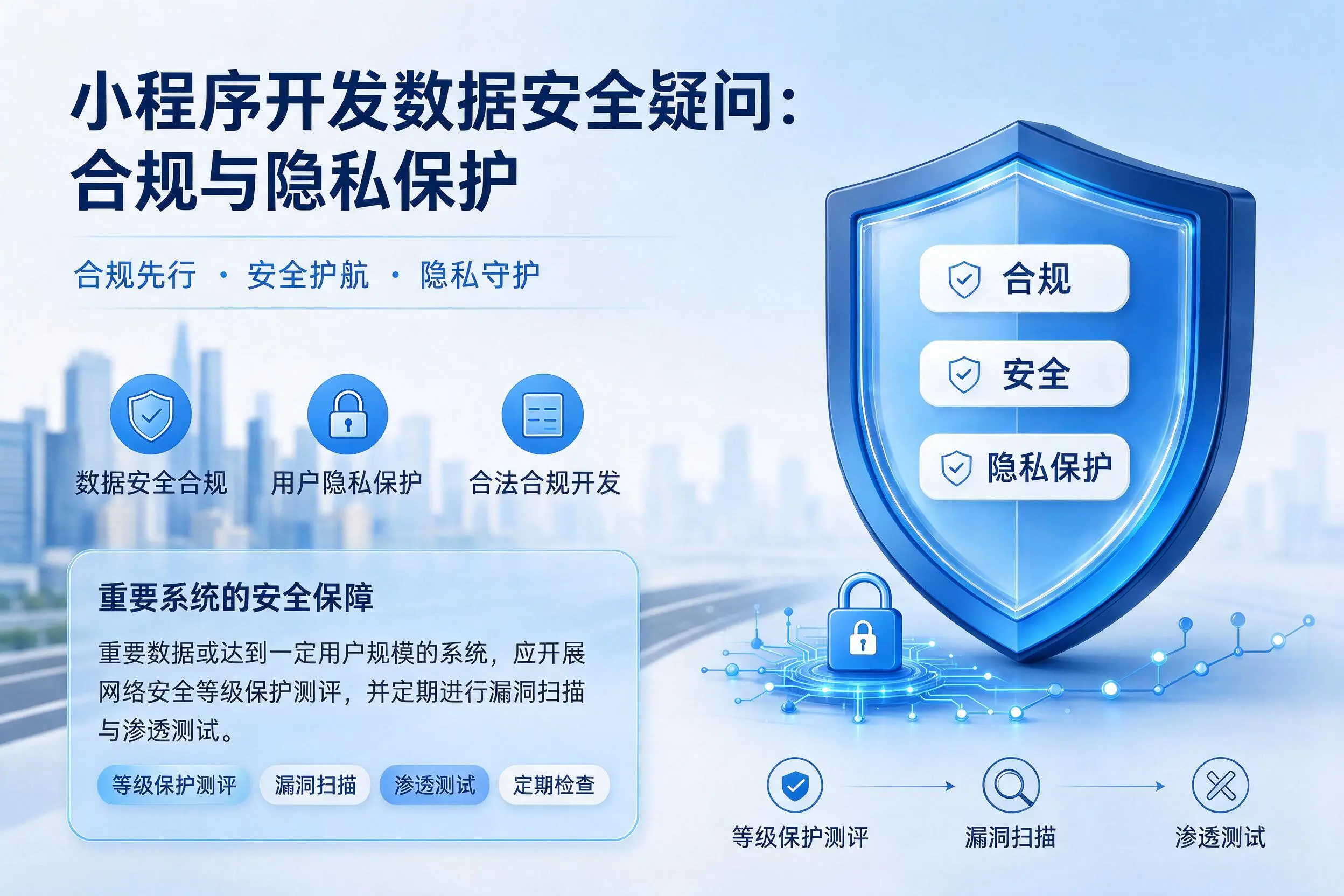 晋城小程序开发数据安全疑问:合规与隐私保护