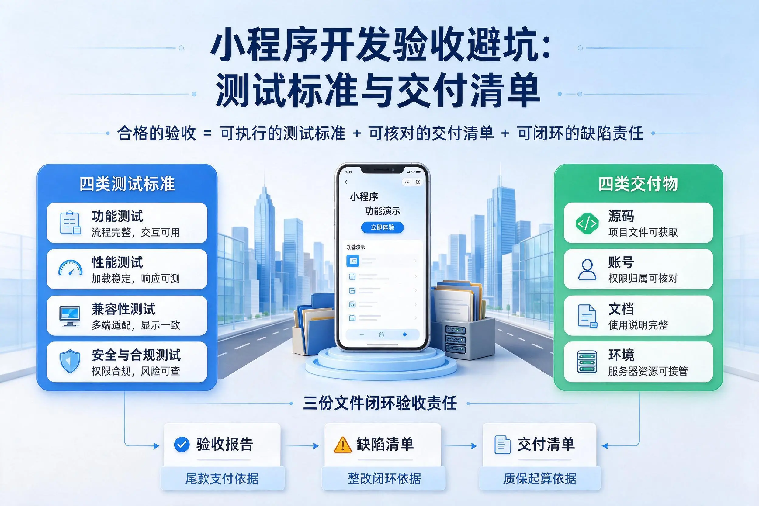 晋城小程序开发验收避坑:测试标准与交付清单