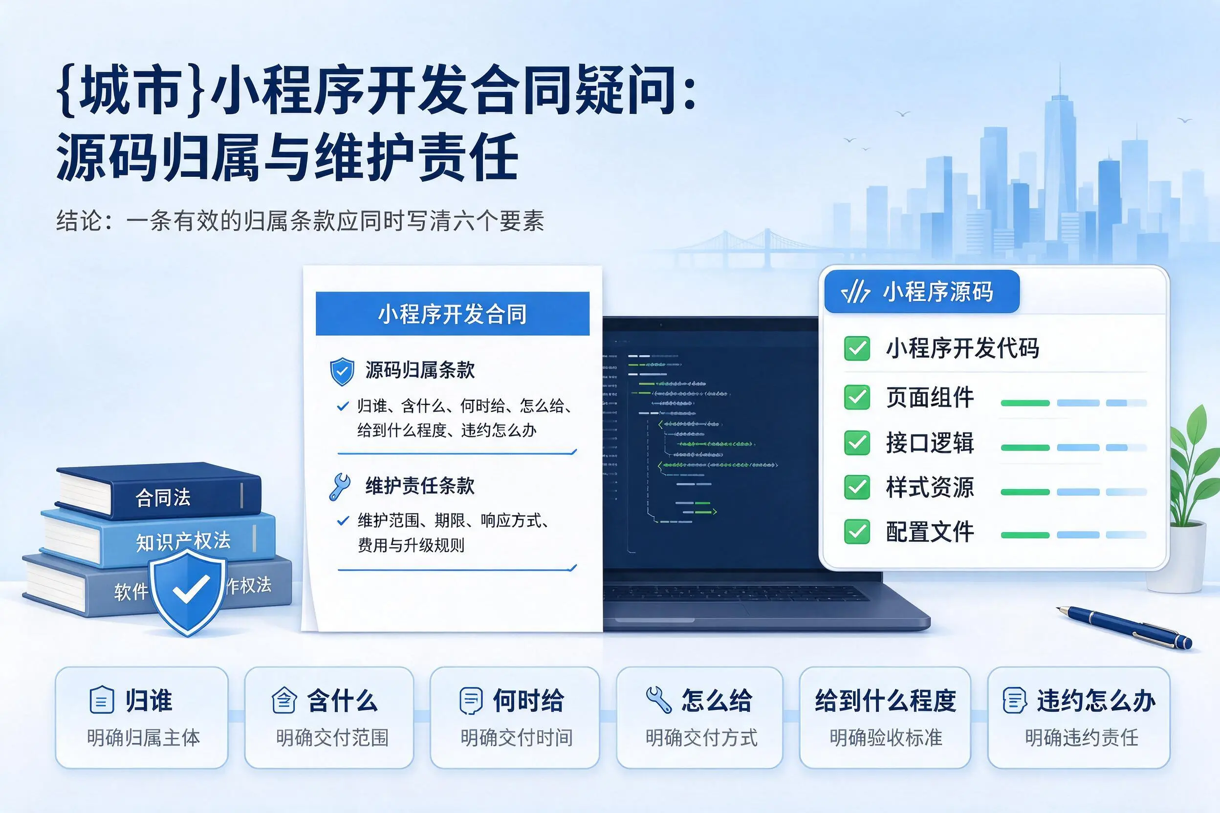 晋城小程序开发合同疑问：源码归属与维护责任