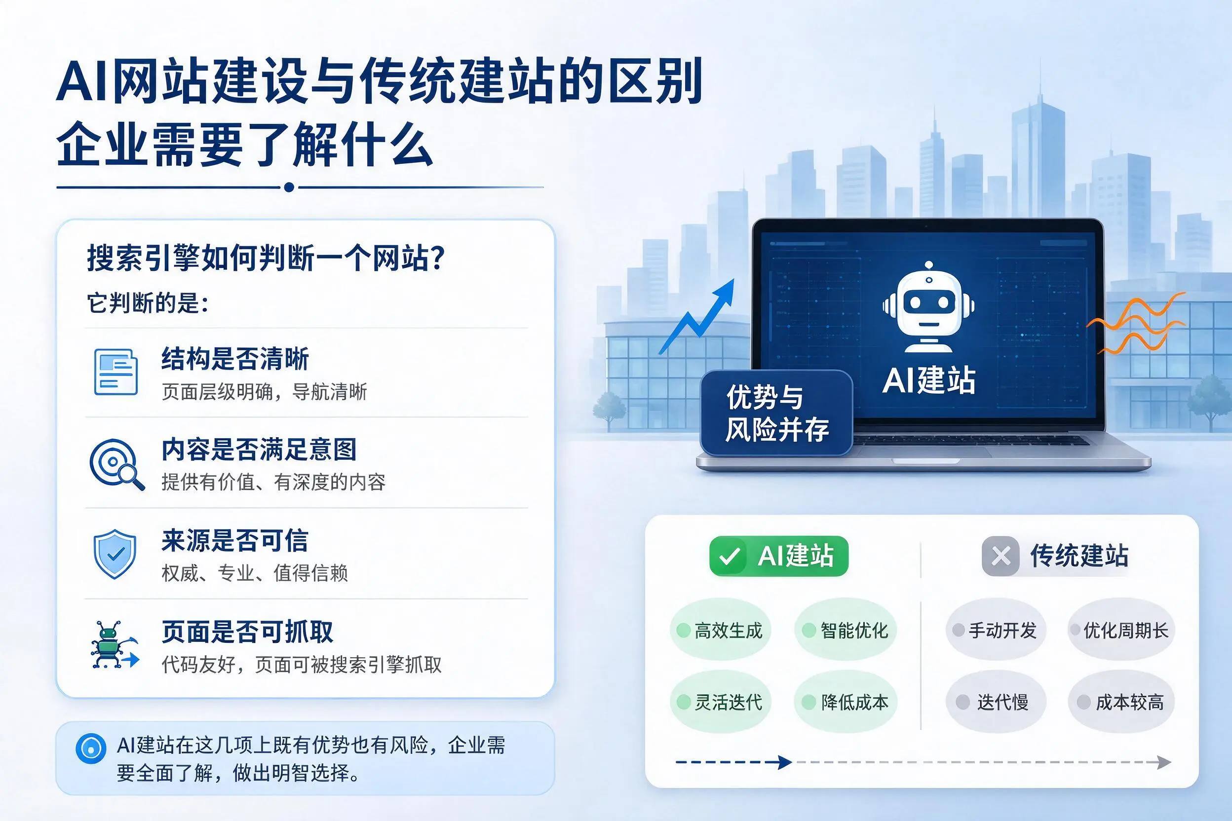 AI网站建设与传统建站的区别,晋城企业需要了解什么