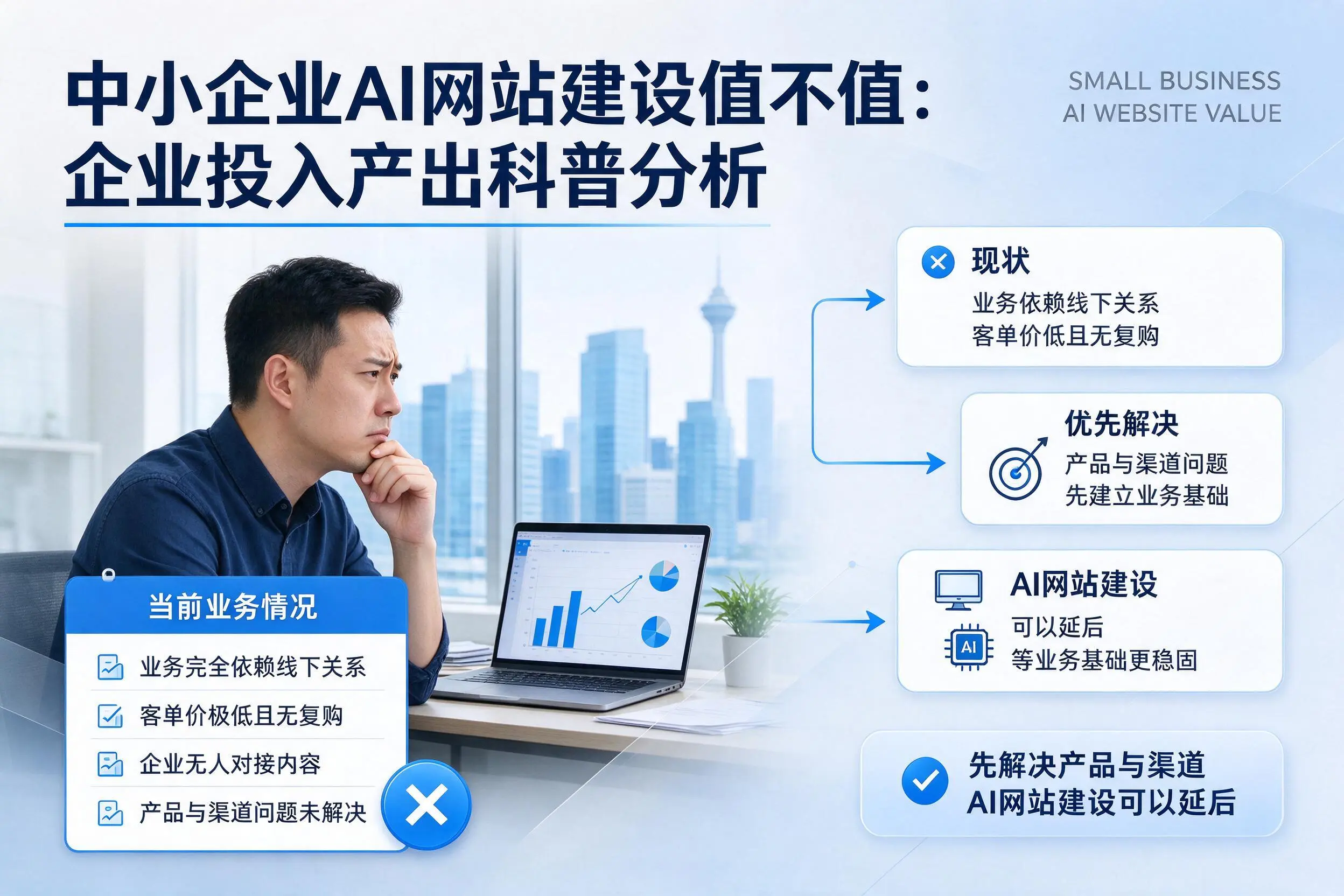 中小企业AI网站建设值不值:晋城企业投入产出科普分析