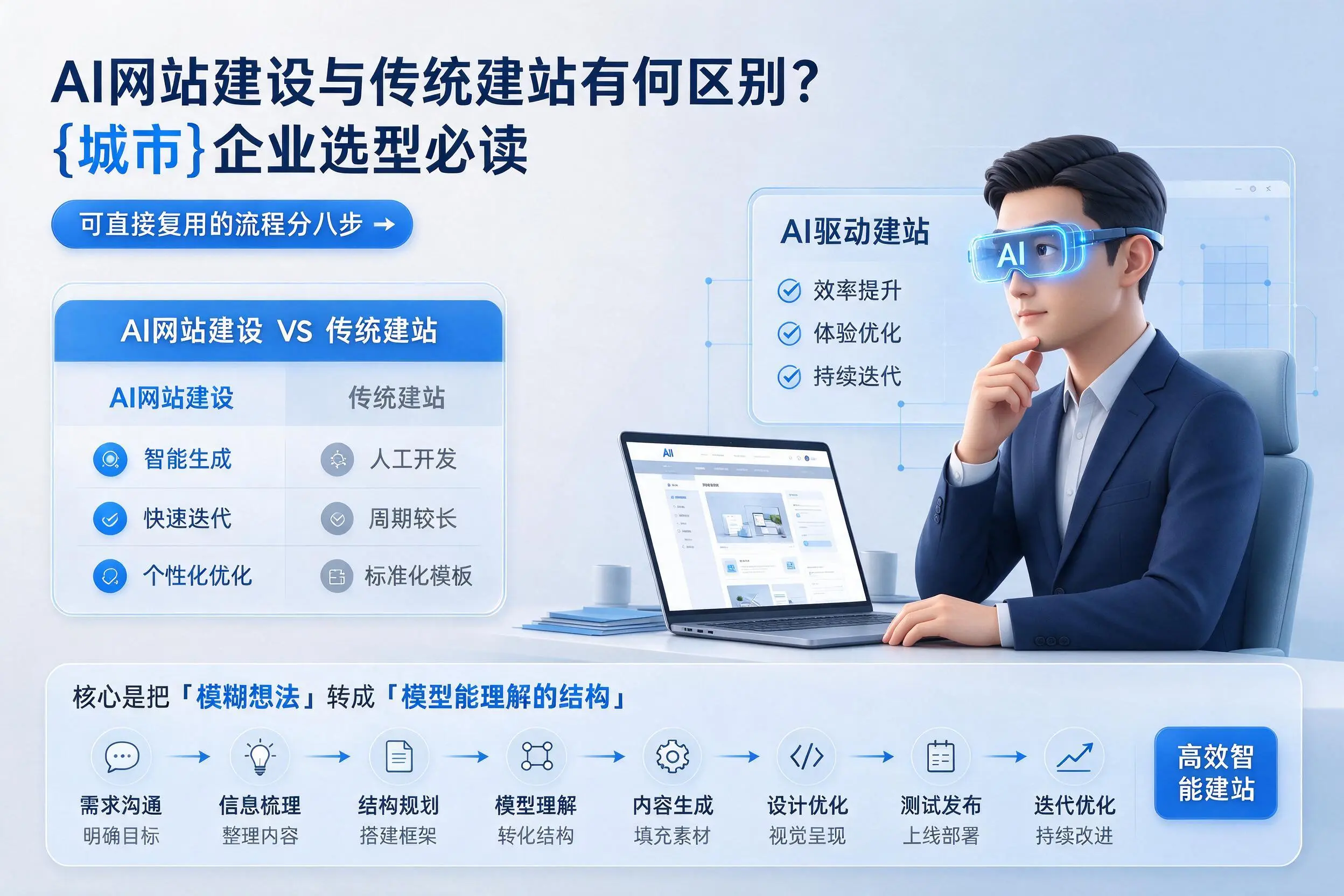 AI网站建设与传统建站有何区别？晋城企业选型必读