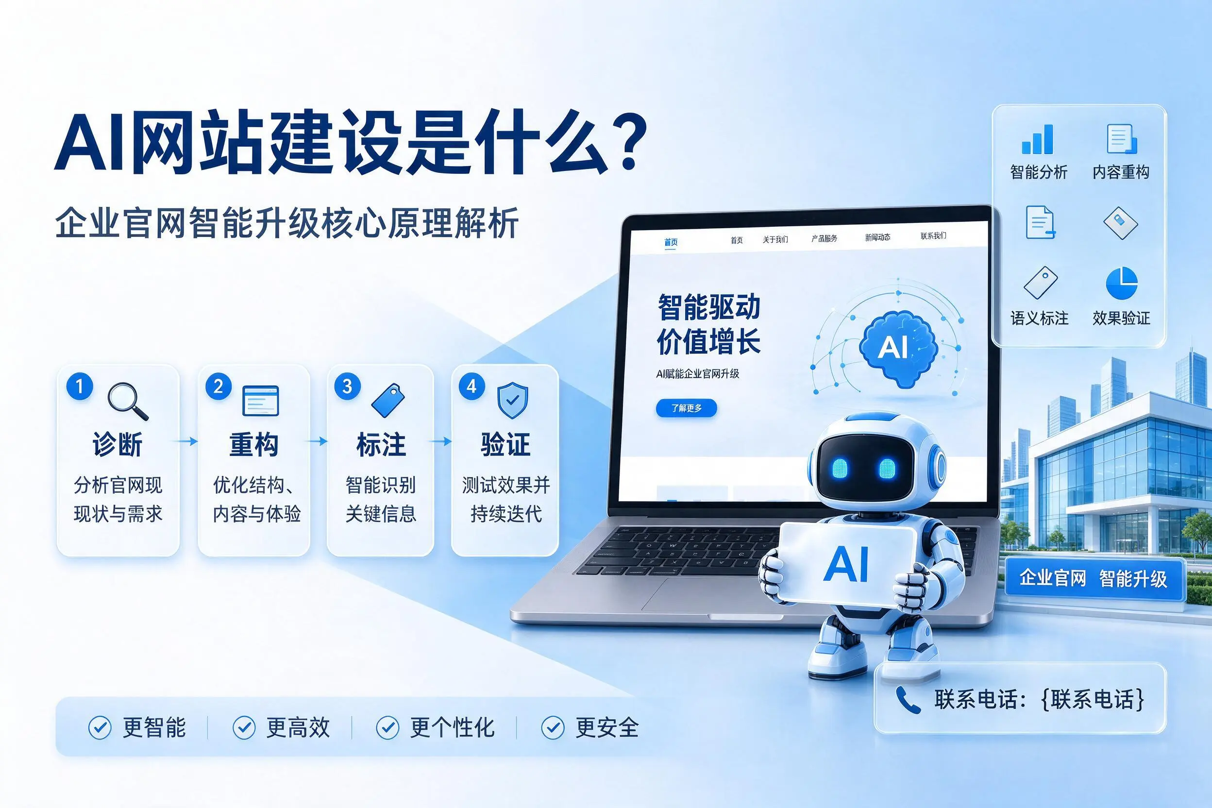 AI网站建设是什么？晋城企业官网智能升级核心原理解析