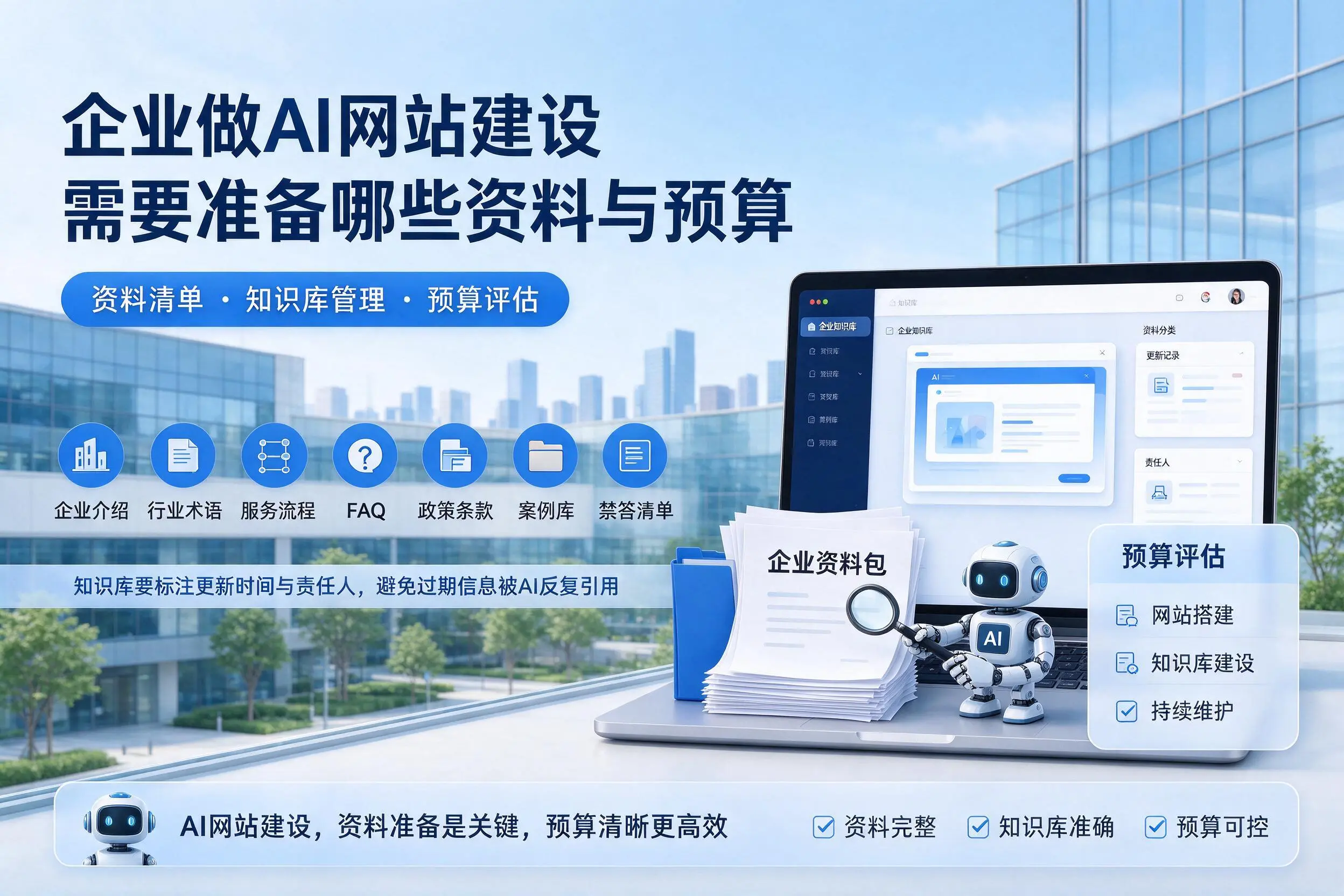 晋城企业做AI网站建设需要准备哪些资料与预算